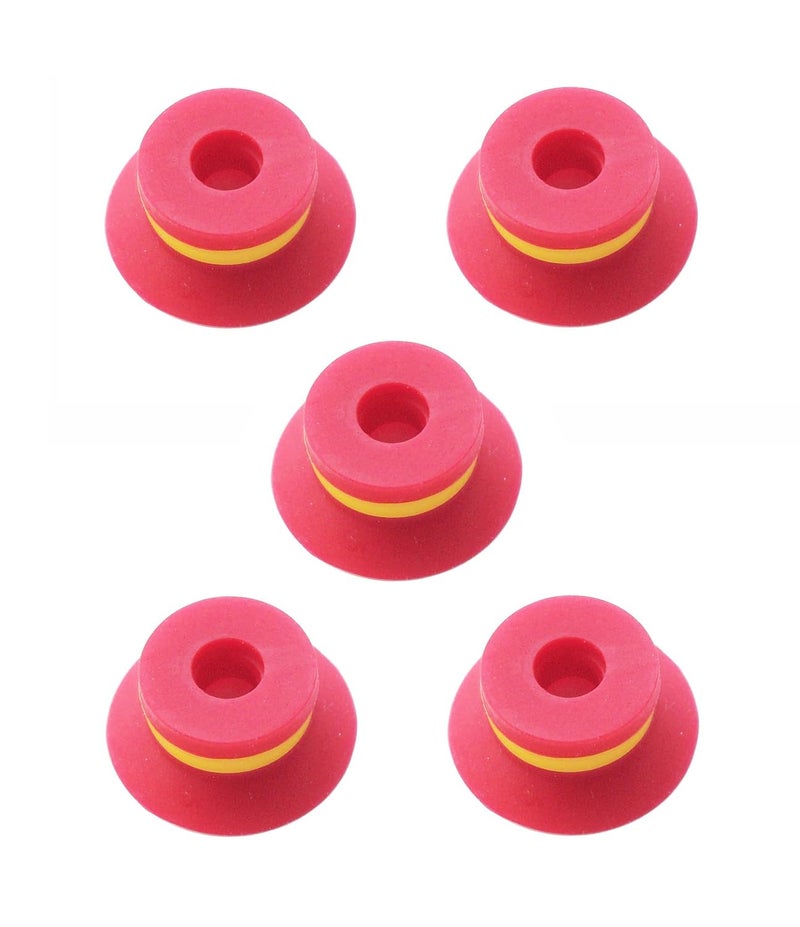 SICOLAS 5 pcs Industrial Flat Vacuum Suction Cup F Series Single-Layer Silicone Robotic Arm Accessory with Ribs (F20) - Image 1